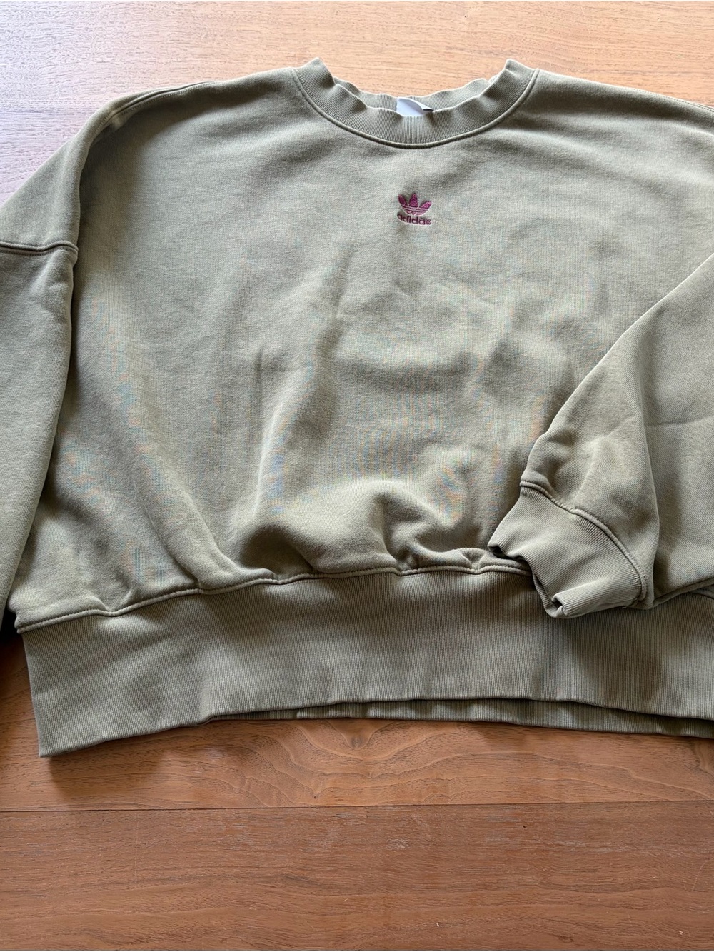 Adidas Originals Olive Green Matching Sweatshirt & Jogger Set Size M